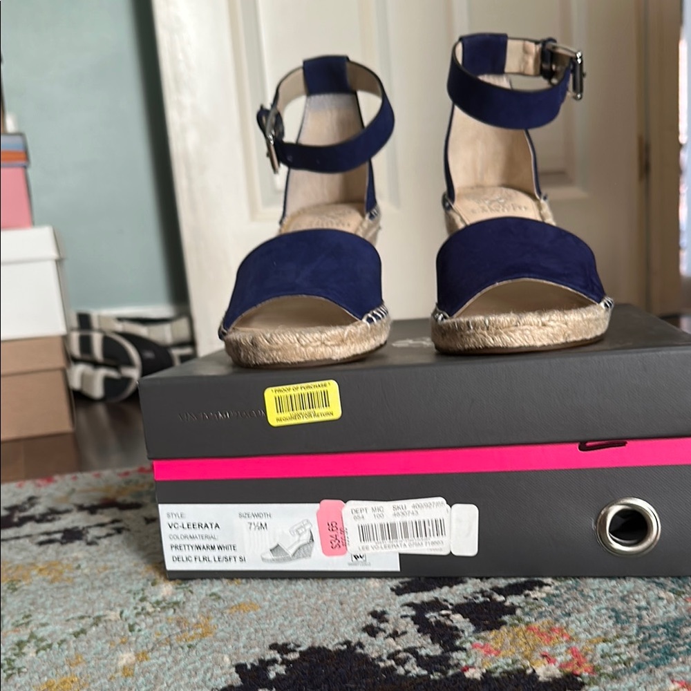 Vince Camuto Women's Navy Espadrille Sandals
